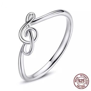 Sterling Silver Treble Clef Ring